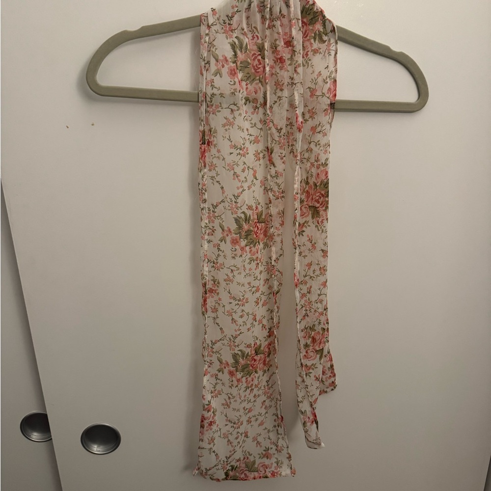 Floral Sheer Scarf